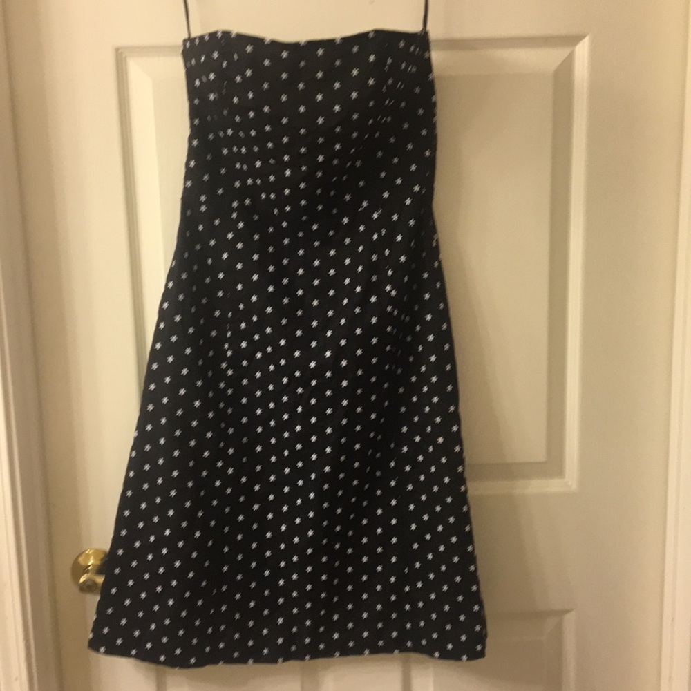 Black & White Strapless Dress